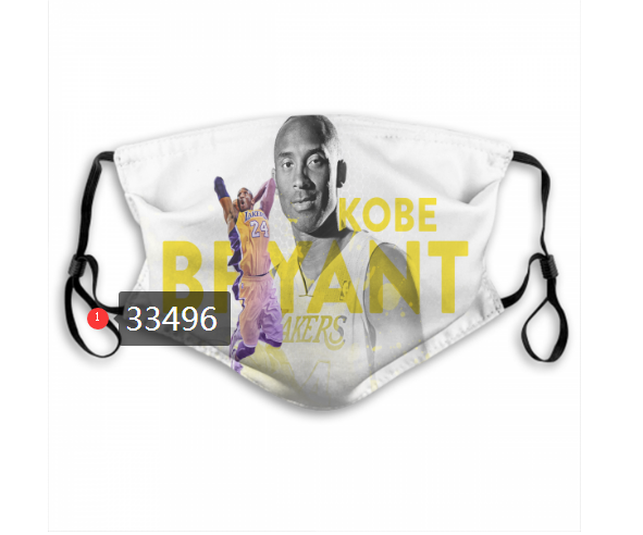 2021 NBA Los Angeles Lakers #24 kobe bryant 33496 Dust mask with filter